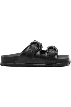 Marine Serre Sandali slides con monogramma