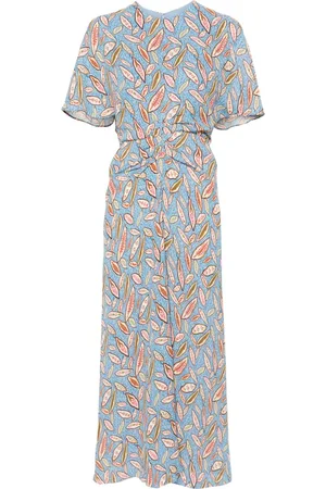SALONI Abito midi con ruches Isa