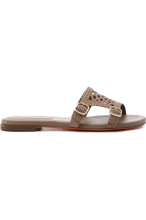 santoni Sandali slides con fibbia
