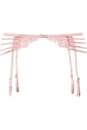 FLEUR DU MAL Reggicalze con ricamo rose