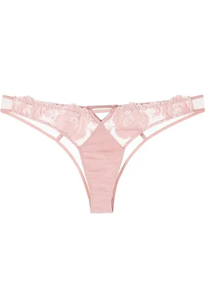 FLEUR DU MAL Slip con ricamo rose