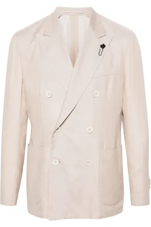 LARDINI Blazer doppiopetto con revers a lancia