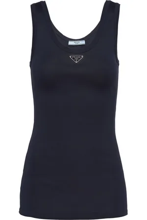 Prada Top con dettaglio a triangolo