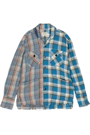 GREG LAUREN Camicia con design patchwork