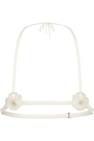 Kiki de Montparnasse Reggiseno Chouchou con applicazione a fiori