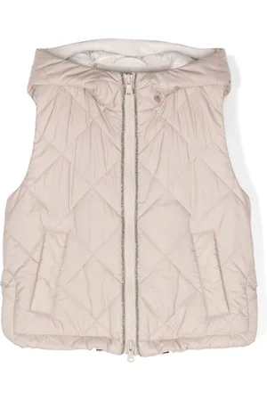Brunello Cucinelli Gilet imbottito con dettaglio Monili