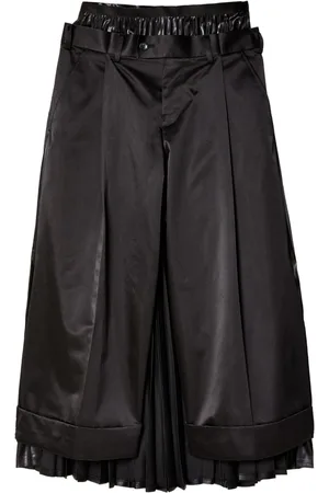 JUNYA WATANABE Pantaloni crop con pieghe