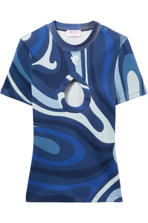 Puccini T-shirt con stampa Marmo