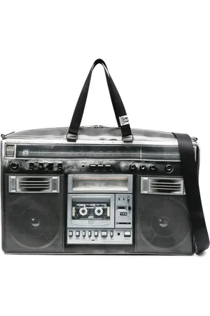 Maison Mihara Yasuhiro Borsa tote con stampa Boombox