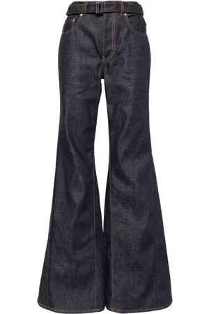 SACAI Jeans svasati a vita media