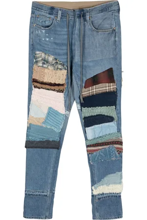 GREG LAUREN Jeans affusolati a vita media