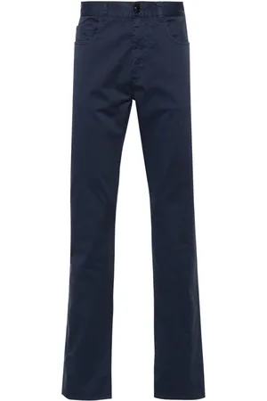 CANALI Pantaloni dritti a vita media