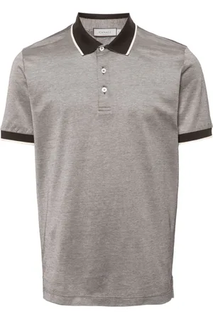 CANALI Polo con bordo a contrasto