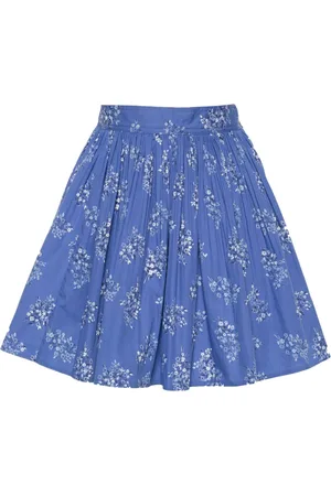 Ralph Lauren Gonna midi a fiori plissettata