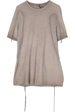 MASNADA T-shirt con dettaglio drappeggiato