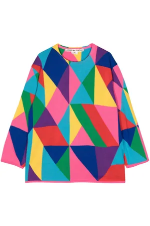 Comme des Garçons Maglione con stampa geometrica