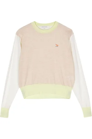 Maison Kitsuné Maglione con design color-block