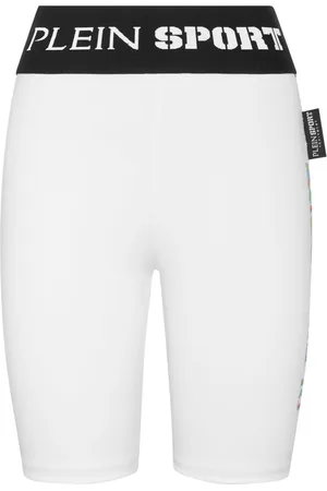 Philipp Plein Shorts da ciclismo con banda logo