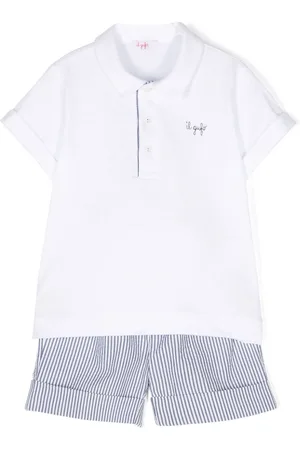 Il gufo Set con shorts e motivo a righe