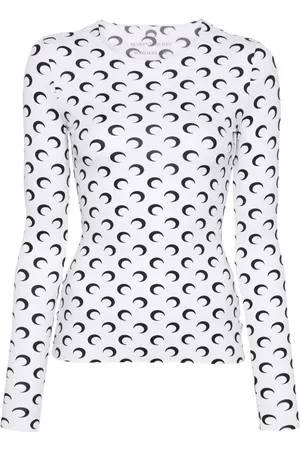 Marine Serre T-shirt con stampa