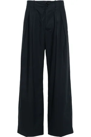Plan C Pantaloni a gamba ampia con pieghe