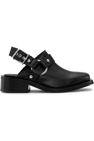 Ganni Mules Biker con cinturino posteriore