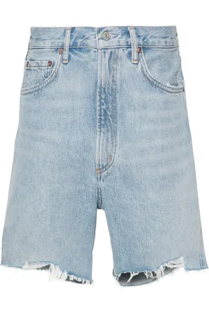 AGOLDE Shorts denim Stella con effetto vissuto