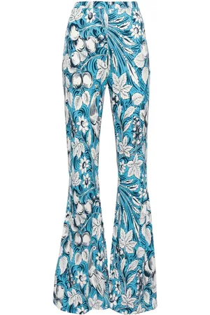 Diane von Furstenberg Pantaloni svasati a fiori Brooklyn