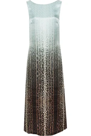 Fendi Abito lungo FF con effetto jacquard