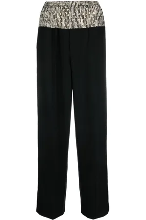 Fendi Pantaloni sartoriali con stampa
