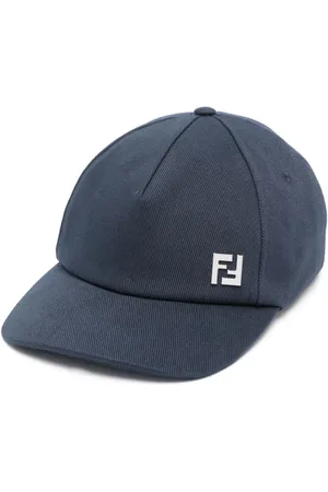 Fendi Cappello da baseball con placca logo