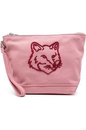 Maison Kitsuné Pouch Fox Head con zip