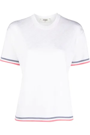 Fendi T-shirt girocollo con stampa