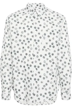 Maison Kitsuné Camicia con stampa grafica
