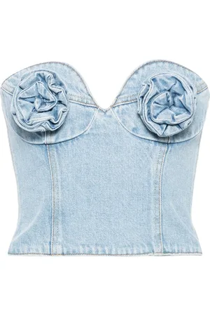 MAGDA BUTRYM Corsetto denim con applicazione