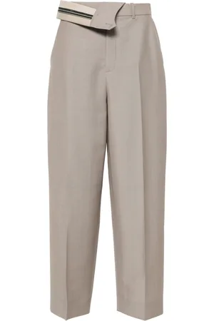 Fendi Pantaloni affusolati con pieghe