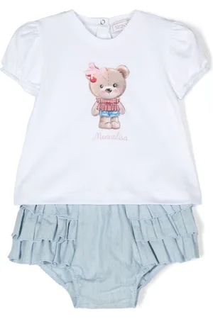 MONNALISA Set T-shirt e shorts Teddy Bear