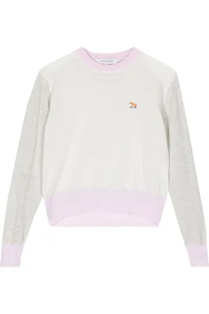 Maison Kitsuné Maglione con ricamo
