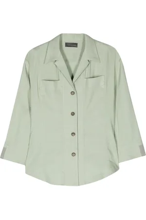LORENA ANTONIAZZI Camicia con colletto ampio