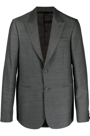 Fendi Blazer monopetto a righe