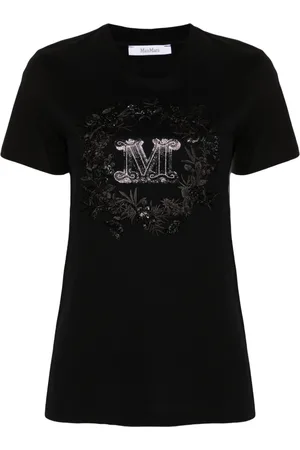 Max Mara T-shirt con logo Elmo