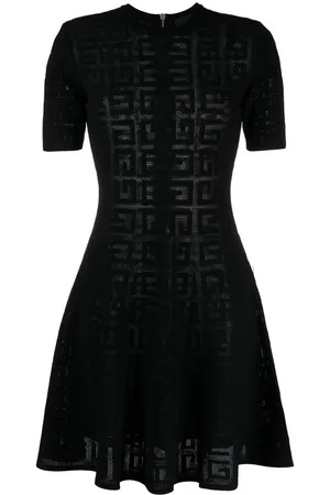 Givenchy Abito svasato con motivo 4G jacquard