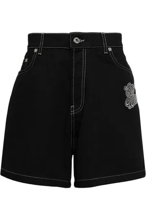 OFF-WHITE Shorts denim con applicazione
