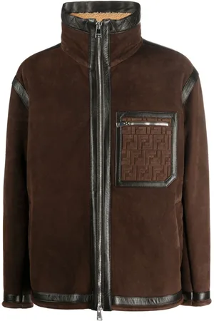 Fendi Giacca con logo goffrato