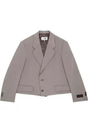 Maison Margiela Blazer monopetto con orlo sfilacciato