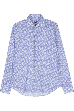 FEDELI Camicia Sean a fiori