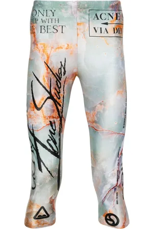 Acne Studios Leggings crop con stampa