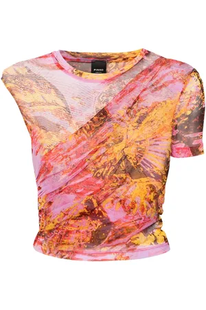 Pinko Blusa asimmetrica con stampa