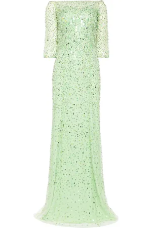 Jenny Packham Abito da sera Lantana con paillettes