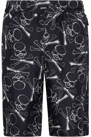 Philipp Plein Shorts con stampa Skull